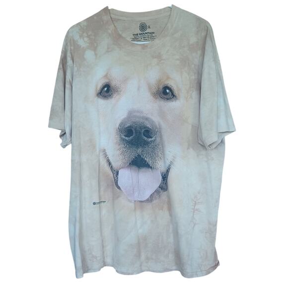 The Mountain 2014 100% Cotton T-Shirt Yellow Labrador Dog Graphic Print Mens XL - Picture 1 of 4